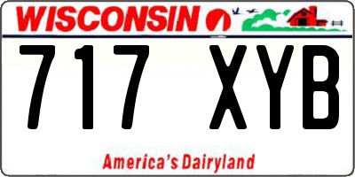 WI license plate 717XYB