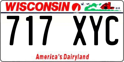 WI license plate 717XYC