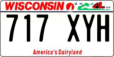 WI license plate 717XYH