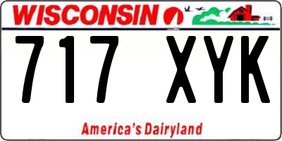 WI license plate 717XYK