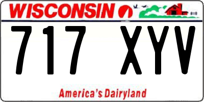 WI license plate 717XYV