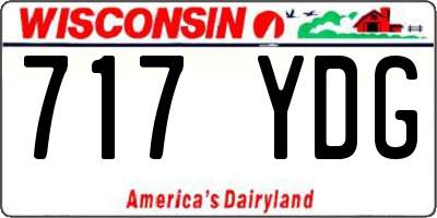 WI license plate 717YDG