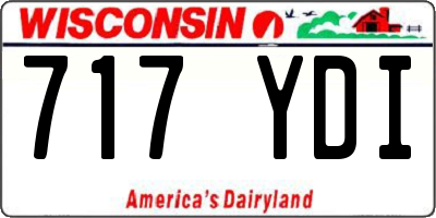 WI license plate 717YDI