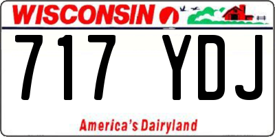 WI license plate 717YDJ