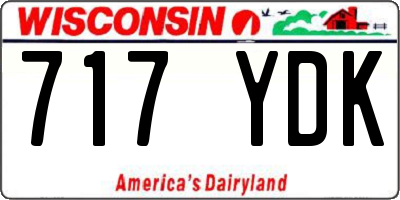 WI license plate 717YDK