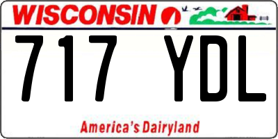 WI license plate 717YDL