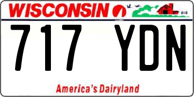 WI license plate 717YDN