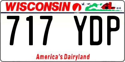 WI license plate 717YDP