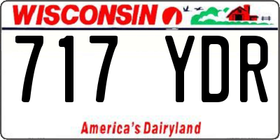 WI license plate 717YDR