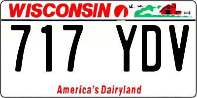 WI license plate 717YDV