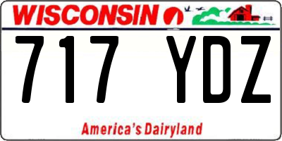 WI license plate 717YDZ