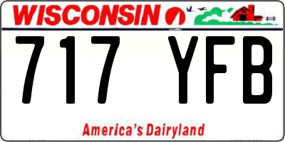 WI license plate 717YFB