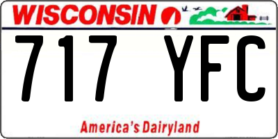WI license plate 717YFC