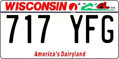 WI license plate 717YFG