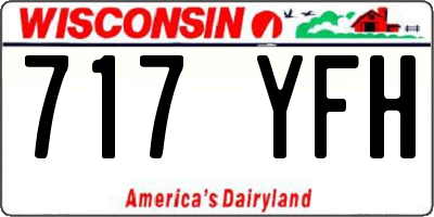 WI license plate 717YFH