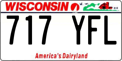 WI license plate 717YFL