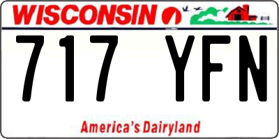 WI license plate 717YFN