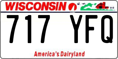 WI license plate 717YFQ
