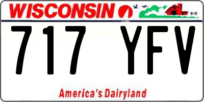 WI license plate 717YFV