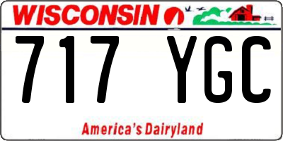 WI license plate 717YGC