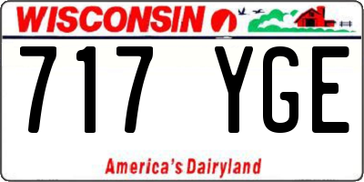 WI license plate 717YGE