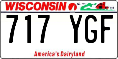 WI license plate 717YGF