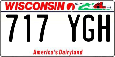 WI license plate 717YGH