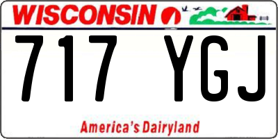 WI license plate 717YGJ