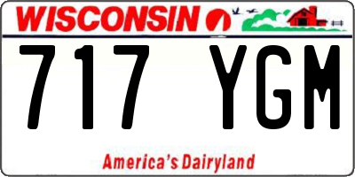 WI license plate 717YGM