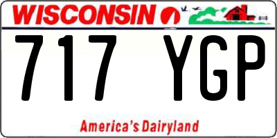 WI license plate 717YGP