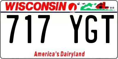 WI license plate 717YGT