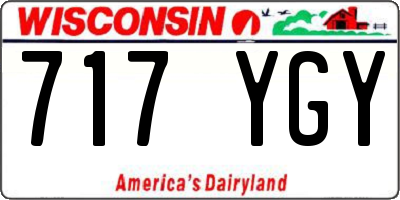 WI license plate 717YGY