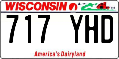 WI license plate 717YHD