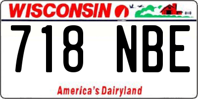 WI license plate 718NBE