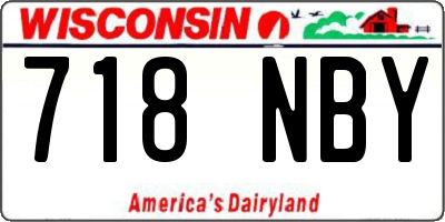 WI license plate 718NBY