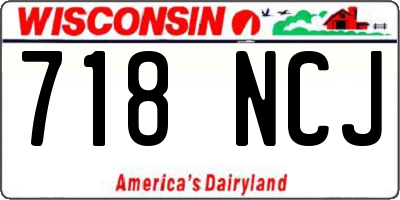 WI license plate 718NCJ