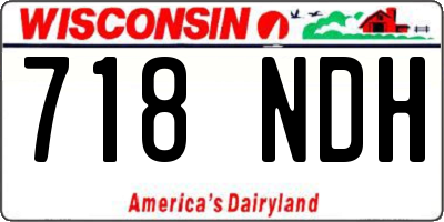 WI license plate 718NDH