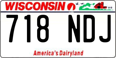 WI license plate 718NDJ