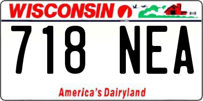 WI license plate 718NEA