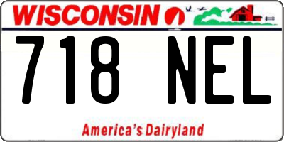 WI license plate 718NEL
