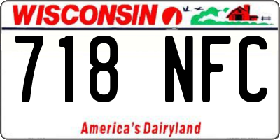 WI license plate 718NFC