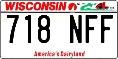 WI license plate 718NFF