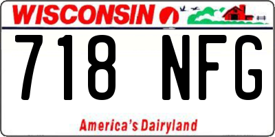 WI license plate 718NFG