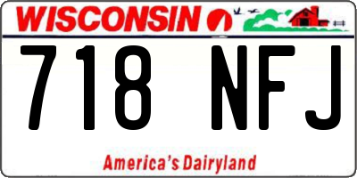 WI license plate 718NFJ