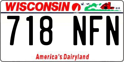 WI license plate 718NFN
