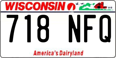 WI license plate 718NFQ
