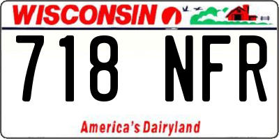 WI license plate 718NFR