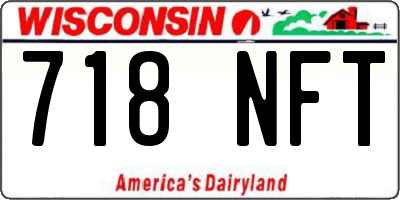 WI license plate 718NFT
