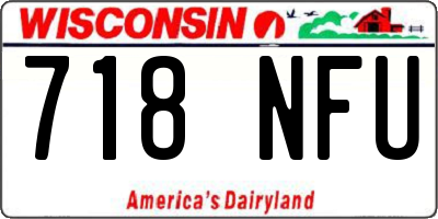 WI license plate 718NFU