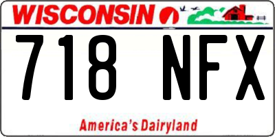 WI license plate 718NFX